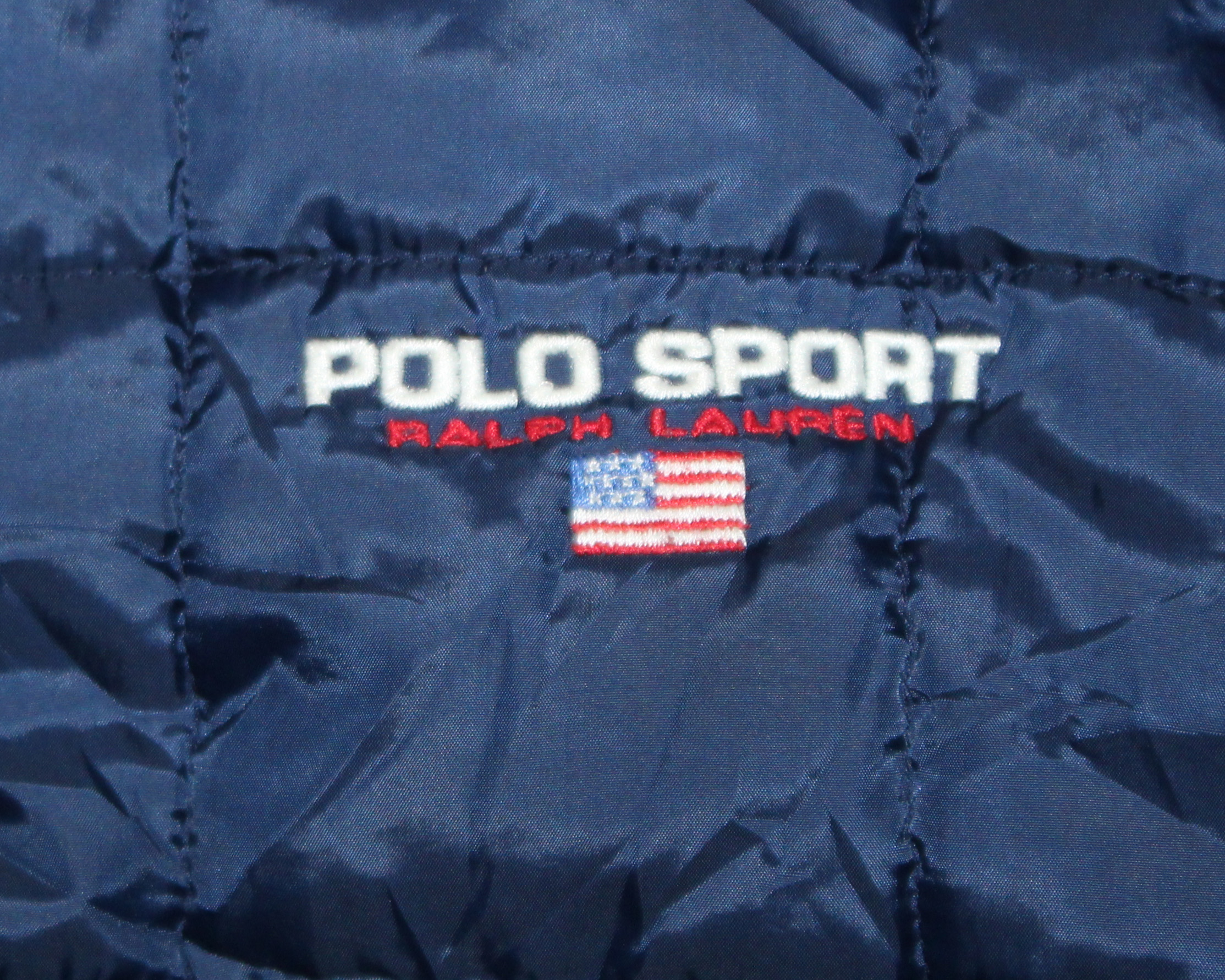 Vintage Polo Sport Reversible 1/4 Zip Yellow / Navy Pullover (Size 
